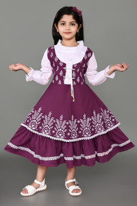 N Mondal Dresses Girls Maxi/Full Length Party Dress