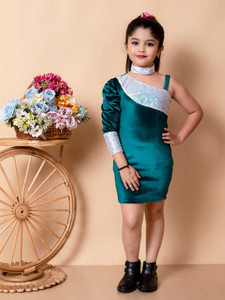SPAMitude Indi Baby Girls Midi/Knee Length Party Dress
