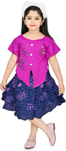 GOPAL FASHIONS Girls Below Knee Festive/Wedding Dress