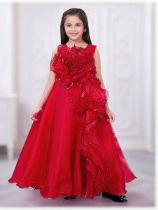 QualityQueen Girls Maxi/Full Length Party Dress