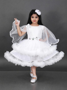 Zenat Girls Calf Length Party Dress