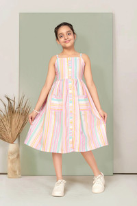 Fashion Dream Girls Midi/Knee Length Casual Dress