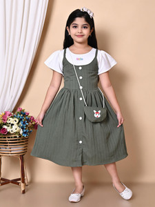 BALA ENTERPRISE Indi Girls Below Knee Casual Dress