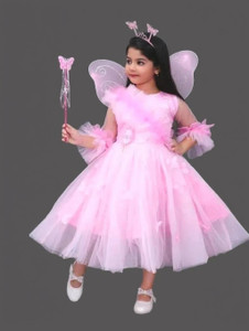 starve fashion Baby Girls Below Knee Festive/Wedding Dress