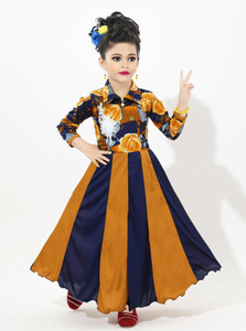 Chandrika Girls Maxi/Full Length Casual Dress