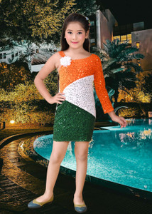 MANNRESHA Indi Girls Above Knee Party Dress