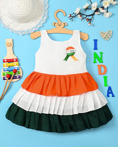 SR DRESSES Indi Baby Girls Above Knee Festive/Wedding Dress