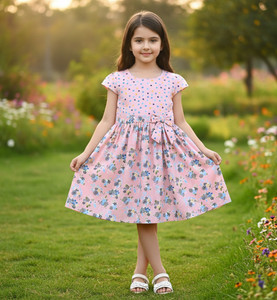 Funshine Indi Girls Midi/Knee Length Casual Dress