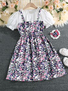 botgo Girls Above Knee Casual Dress