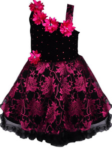 Wishkaro Girls Midi/Knee Length Casual Dress