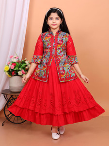 Mdmahirdressess Girls Maxi/Full Length Party Dress
