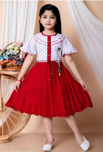 j.n.s rozina Indi Girls Below Knee Festive/Wedding Dress