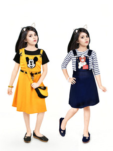 NAIIVETY Girls Midi/Knee Length Party Dress