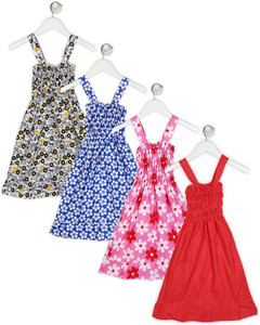 sonia collection Indi Girls Calf Length Casual Dress