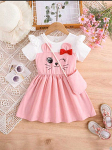 STGarment Indi Baby Girls Calf Length Casual Dress
