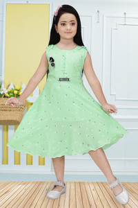 Funnyboo Girls Below Knee Casual Dress