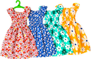 Squirtle Girls Midi/Knee Length Casual Dress