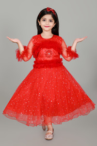 TULIP Baby Girls Maxi/Full Length Party Dress