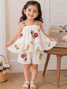 Baanou Indi Girls Above Knee Party Dress
