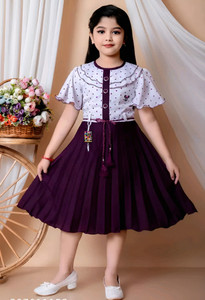 j.n.s rozina Indi Girls Below Knee Festive/Wedding Dress