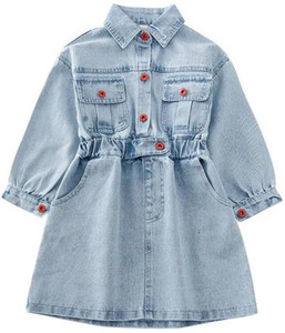 मीशा क्लोदिंग लड़कियों के लिए घुटने से ऊपर कैज़ुअल  ड्रेस