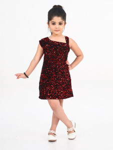 RRFASHION Girls Above Knee Party Dress