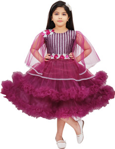 PN fashion Girls Below Knee Festive/Wedding Dress