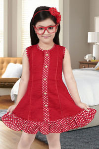 K.J. Creations Girls Above Knee Party Dress