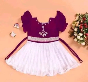 NURAZDRESSES Baby Girls Below Knee Festive/Wedding Dress