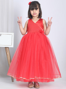 Toy Balloon Kids Girls Maxi/Full Length Party Dress