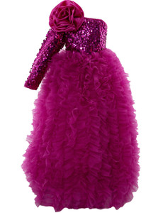 PINK WINGS Girls Maxi/Full Length Party Dress