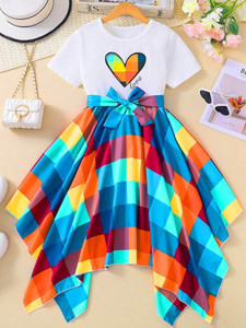 CHAKALI Girls Midi/Knee Length Festive/Wedding Dress