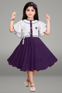 Tisha Fashions Girls Below Knee Party Dress