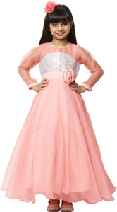 Shahina Fashion Girls Maxi/Full Length Festive/Wedding Dress