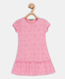 United Colors of Benetton Girls Midi/Knee Length Casual Dress