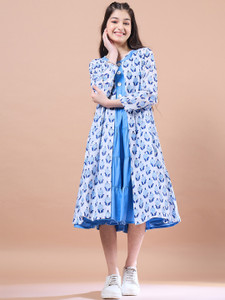 Pspeaches Indi Girls Calf Length Casual Dress