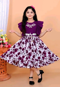 SGLIFESTYLE Indi Girls Midi/Knee Length Casual Dress