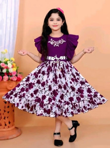 SGLIFESTYLE Indi Girls Midi/Knee Length Casual Dress