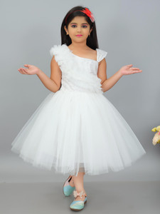 Zenat Girls Below Knee Party Dress