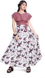 न्जुश्षा Indi लड़कियों के लिए कैज़ुअल  ड्रेस