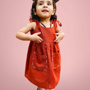 Koshmosh Indi Girls Midi/Knee Length Casual Dress