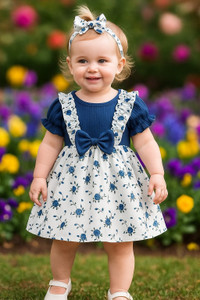 Classy Moda Baby Girls Above Knee Casual Dress
