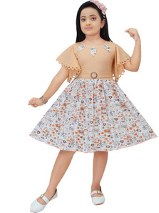BISAL Indi Girls Midi/Knee Length Casual Dress