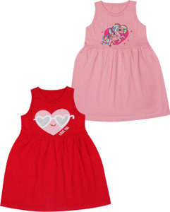 FAZZA Girls Midi/Knee Length Casual Dress