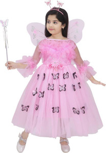 R K S FASHION Baby Girls Calf Length Party Dress