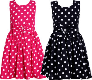 ROZZBY Girls Midi/Knee Length Festive/Wedding Dress