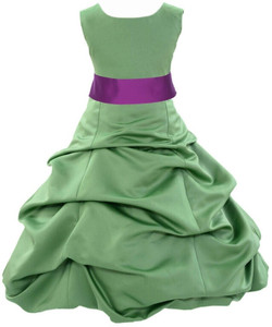 Wish littlle Girls Midi/Knee Length Festive/Wedding Dress