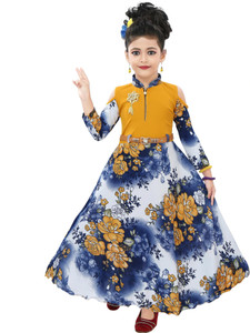 Chandrika Girls Maxi/Full Length Casual Dress