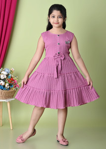 BALA ENTERPRISE Indi Girls Midi/Knee Length Casual Dress