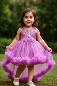 A&A FASHION Indi Baby Girls Below Knee Festive/Wedding Dress